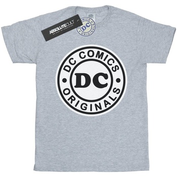 textil Niño Camisetas manga corta Dc Comics DC Originals Logo Gris