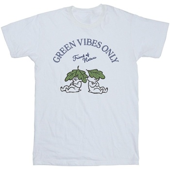 textil Niña Camisetas manga larga Disney Chip 'n Dale Green Vibes Only Blanco