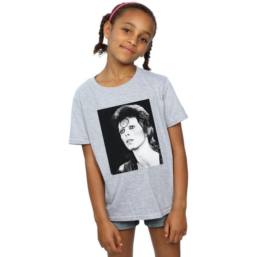 textil Niña Camisetas manga larga David Bowie Ziggy Looking Gris