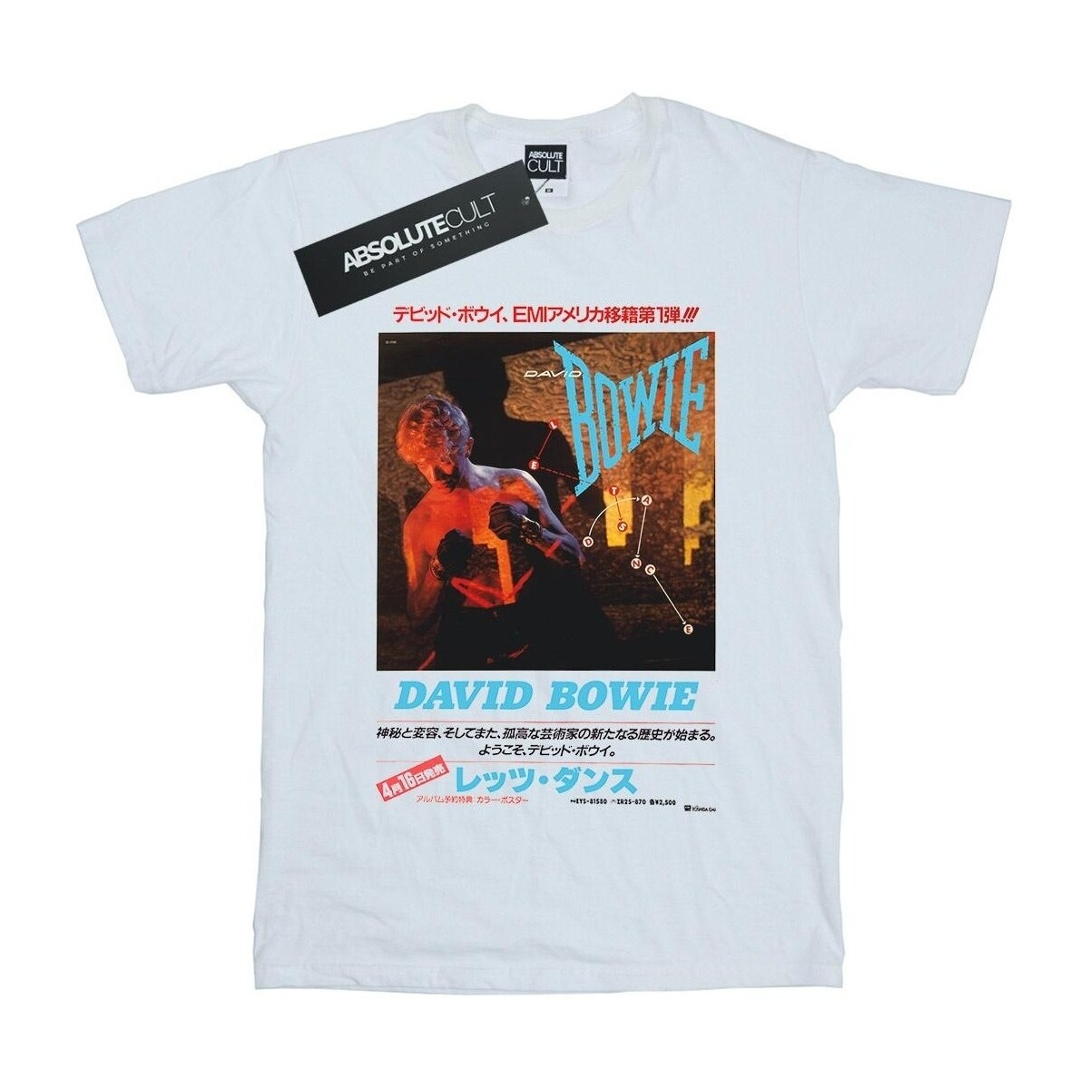 textil Niña Camisetas manga larga David Bowie Asian Poster Blanco