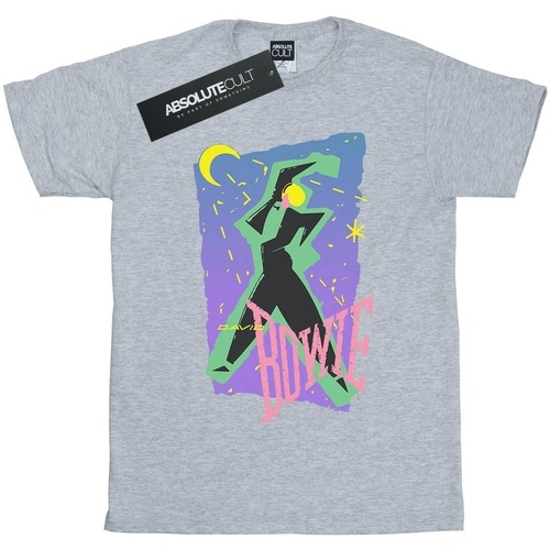 textil Niña Camisetas manga larga David Bowie Moonlight Dance Gris