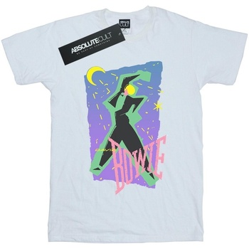 textil Niña Camisetas manga larga David Bowie Moonlight Dance Blanco