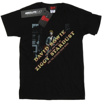 textil Niña Camisetas manga larga David Bowie Ziggy Diagonal Negro