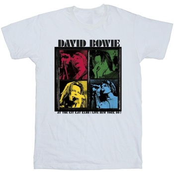 textil Niña Camisetas manga larga David Bowie At The Kit Kat Club Pop Art Blanco