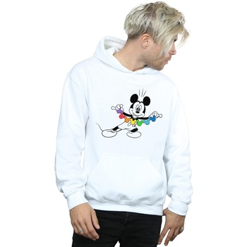 textil Hombre Sudaderas Disney Mickey Mouse Rainbow Chain Blanco