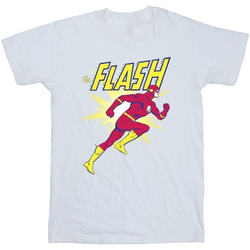 textil Niño Camisetas manga corta Dc Comics The Flash Running Blanco