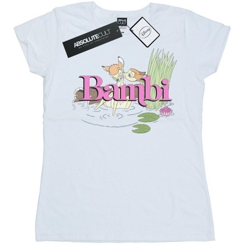 textil Mujer Camisetas manga larga Disney Bambi Kiss Blanco