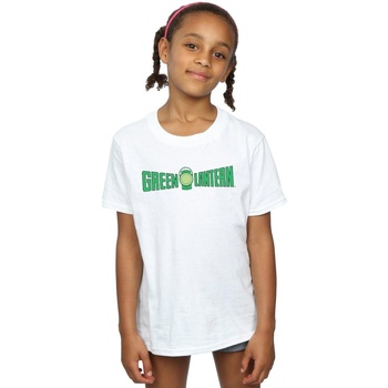 textil Niña Camisetas manga larga Dc Comics Green Lantern Text Logo Blanco