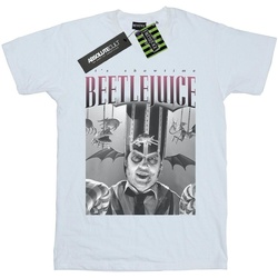 textil Hombre Camisetas manga larga Beetlejuice Circus Homage Blanco