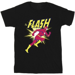 textil Niña Camisetas manga larga Dc Comics The Flash Running Negro