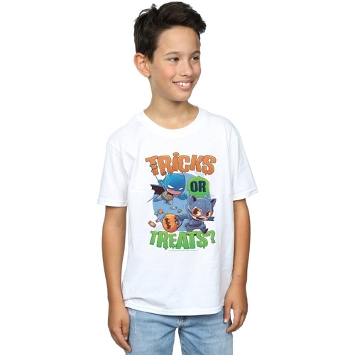 textil Niño Camisetas manga corta Dc Comics Super Friends Tricks Or Treats Blanco