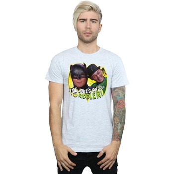textil Hombre Camisetas manga larga Dc Comics Batman TV Series The Riddler Joke Gris