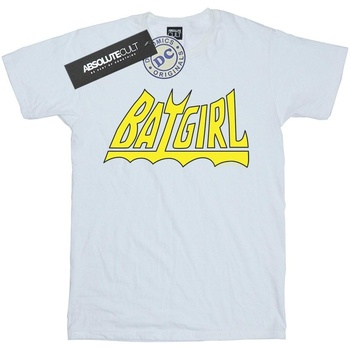 textil Niña Camisetas manga larga Dc Comics Batgirl Logo Blanco
