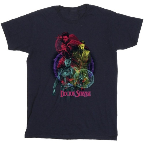 textil Niño Camisetas manga corta Marvel Doctor Strange Rainbow Azul