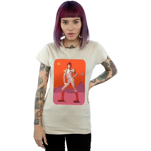 textil Mujer Camisetas manga larga David Bowie  Multicolor