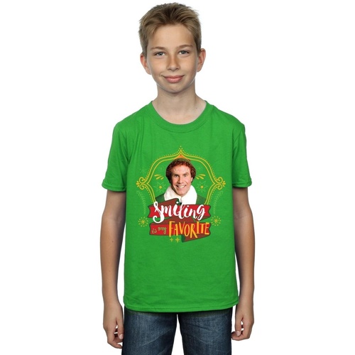 textil Niño Camisetas manga corta Elf Buddy Smiling Verde