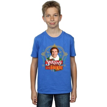 textil Niño Tops y Camisetas Elf Buddy Smiling Azul