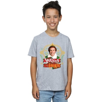 textil Niño Tops y Camisetas Elf Buddy Smiling Gris