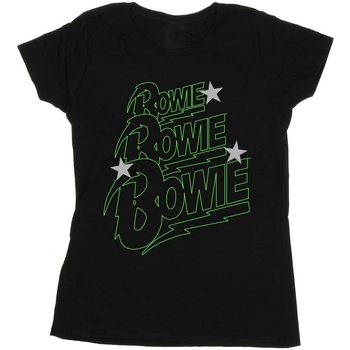 textil Mujer Camisetas manga larga David Bowie BI16863 Negro