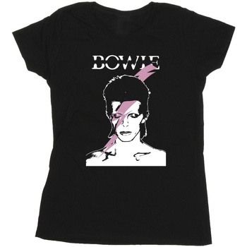 textil Mujer Camisetas manga larga David Bowie BI16885 Negro