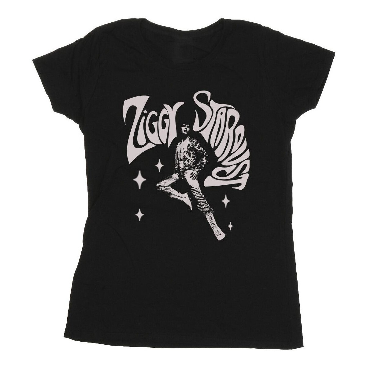 textil Mujer Camisetas manga larga David Bowie Ziggy Pose Negro