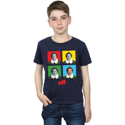 textil Niño Camisetas manga corta Elf Four Faces Azul