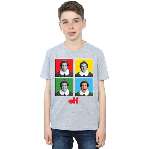 textil Niño Camisetas manga corta Elf Four Faces Gris