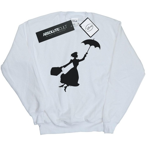 textil Hombre Sudaderas Disney Mary Poppins Flying Silhouette Blanco