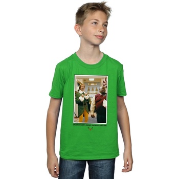textil Niño Camisetas manga corta Elf OMG Santa Photo Verde