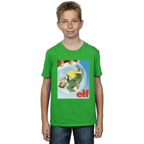 textil Niño Tops y Camisetas Elf Snow Globe Poster Verde