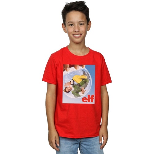 textil Niño Tops y Camisetas Elf Snow Globe Poster Rojo
