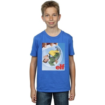textil Niño Tops y Camisetas Elf Snow Globe Poster Azul