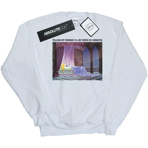 textil Hombre Sudaderas Disney Sleeping Beauty I'll Be There In 5 Blanco
