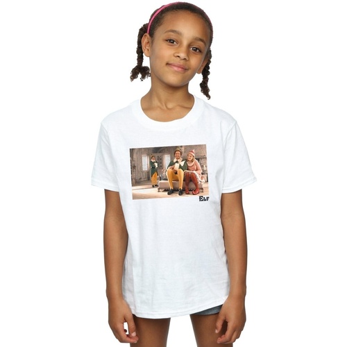 textil Niña Camisetas manga larga Elf Family Blanco