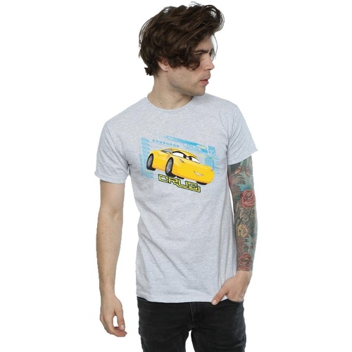 textil Hombre Camisetas manga larga Disney Cars Cruz Ramirez Gris