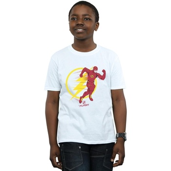 textil Niño Camisetas manga corta Dc Comics The Flash Running Emblem Blanco