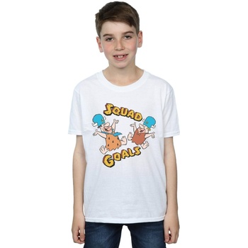 textil Niño Camisetas manga corta The Flintstones Squad Goals Blanco
