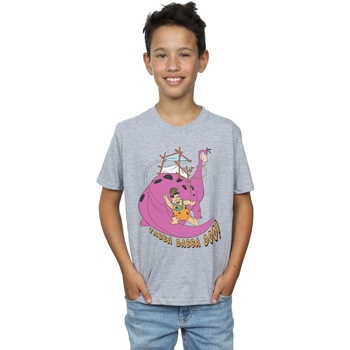 textil Niño Camisetas manga corta The Flintstones Yabba Dabba Doo Gris