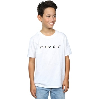 textil Niño Camisetas manga corta Friends Pivot Logo Blanco