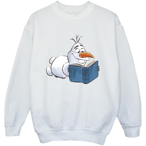 textil Niño Sudaderas Disney Frozen Olaf Reading Blanco