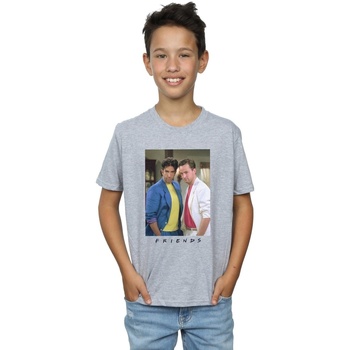 textil Niño Camisetas manga corta Friends Ross And Chandler College Gris