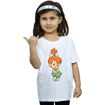 textil Niña Camisetas manga larga The Flintstones  Blanco