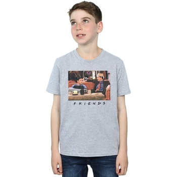 textil Niño Camisetas manga corta Friends Joey And Chandler Hats Gris