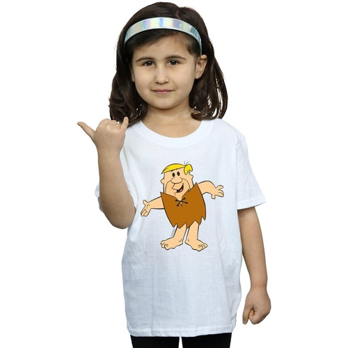 textil Niña Camisetas manga larga The Flintstones Barney Rubble Classic Pose Blanco