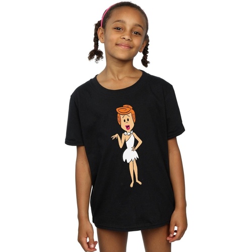 textil Niña Camisetas manga larga The Flintstones Wilma Flintstone Classic Pose Negro