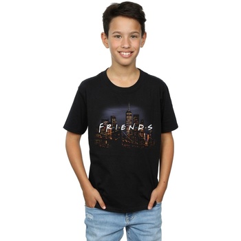 textil Niño Tops y Camisetas Friends Logo Skyline Negro
