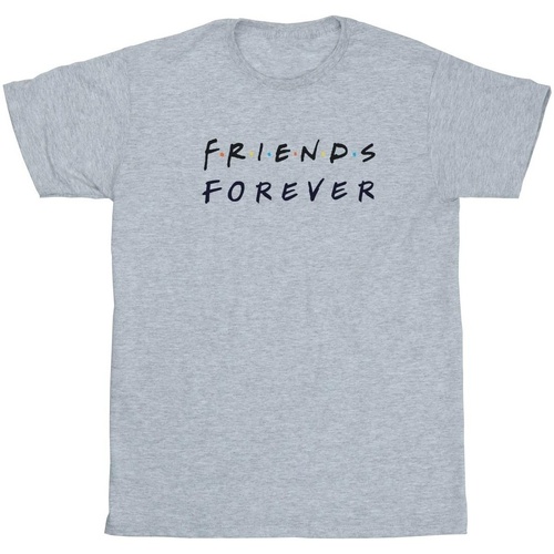 textil Niño Camisetas manga corta Friends Forever Logo Gris