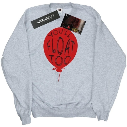 textil Mujer Sudaderas It Pennywise You'll Float Too Gris