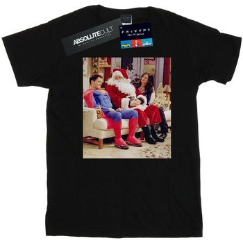 textil Niña Camisetas manga larga Friends Couch Santa Negro