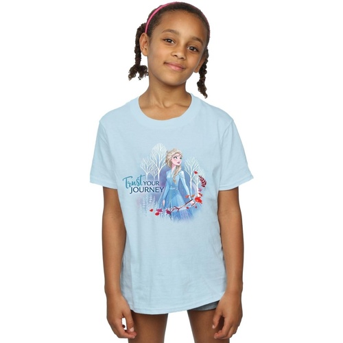textil Niña Camisetas manga larga Disney Frozen 2 Trust Your Journey Azul